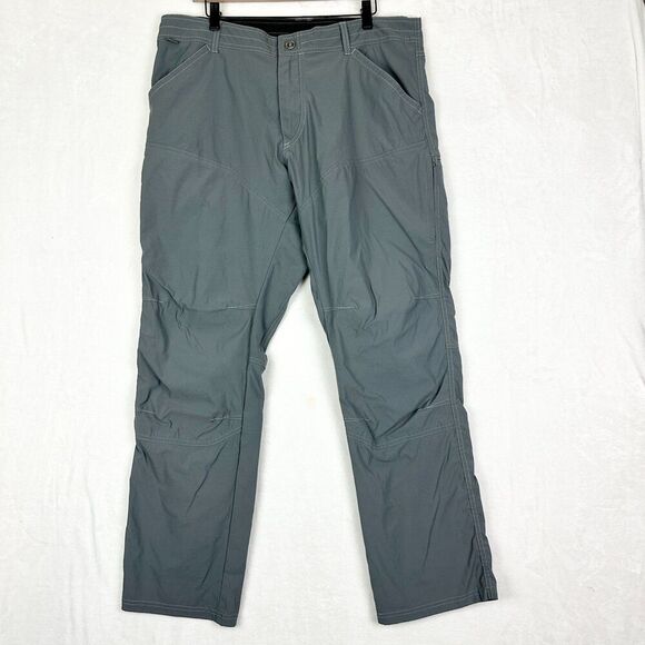 Kuhl Renegade Pants Mens Size 38x32 Klassic Stretch Performance Outdoor Grey - Picture 1 of 8